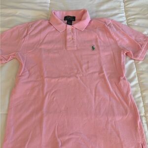 Boys Polo by Ralph Lauren Pink Cotton Shirt